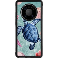 Coque Huawei Mate 40 Pro - Silicone rigide noir Preppy Turtle