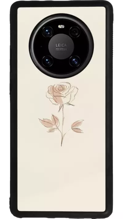 Huawei Mate 40 Pro Case Hülle - Silikon schwarz Rosa Sand Minimalistisch