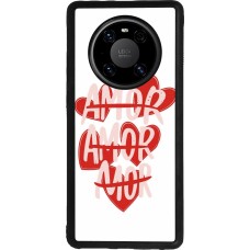 Coque Huawei Mate 40 Pro - Silicone rigide noir Saint Valentines Day 26 Amor