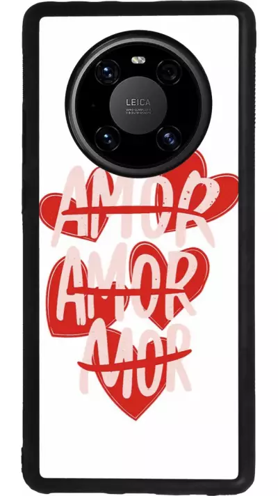 Huawei Mate 40 Pro Case Hülle - Silikon schwarz Saint Valentines Day 26 Amor