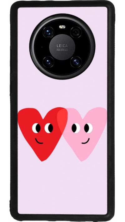 Coque Huawei Mate 40 Pro - Silicone rigide noir Saint Valentines Day 26 Heart