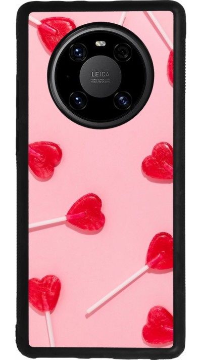 Coque Huawei Mate 40 Pro - Silicone rigide noir Saint Valentines Day 26 Lollipop