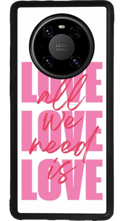 Coque Huawei Mate 40 Pro - Silicone rigide noir Saint Valentines Day 26 Love all we need is