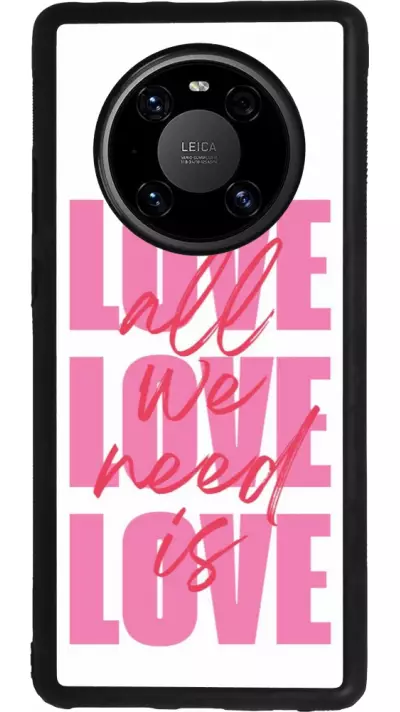 Huawei Mate 40 Pro Case Hülle - Silikon schwarz Saint Valentines Day 26 Love all we need is