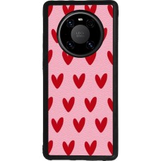 Huawei Mate 40 Pro Case Hülle - Silikon schwarz Saint Valentines Day 26 Pattern heart