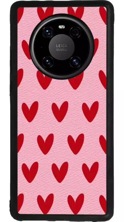 Huawei Mate 40 Pro Case Hülle - Silikon schwarz Saint Valentines Day 26 Pattern heart