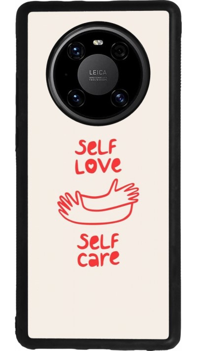 Coque Huawei Mate 40 Pro - Silicone rigide noir Saint Valentines Day 26 Self love self care