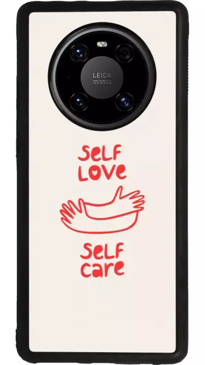Huawei Mate 40 Pro Case Hülle - Silikon schwarz Saint Valentines Day 26 Self love self care