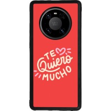Coque Huawei Mate 40 Pro - Silicone rigide noir Saint Valentines Day 26 Te quiero mucho