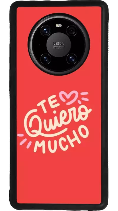 Huawei Mate 40 Pro Case Hülle - Silikon schwarz Saint Valentines Day 26 Te quiero mucho