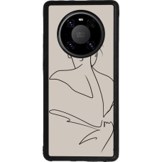 Coque Huawei Mate 40 Pro - Silicone rigide noir Salnikova 05
