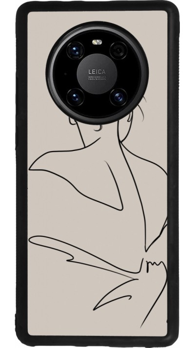 Coque Huawei Mate 40 Pro - Silicone rigide noir Salnikova 05