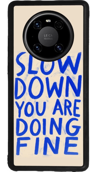 Coque Huawei Mate 40 Pro - Silicone rigide noir Slow down 2026