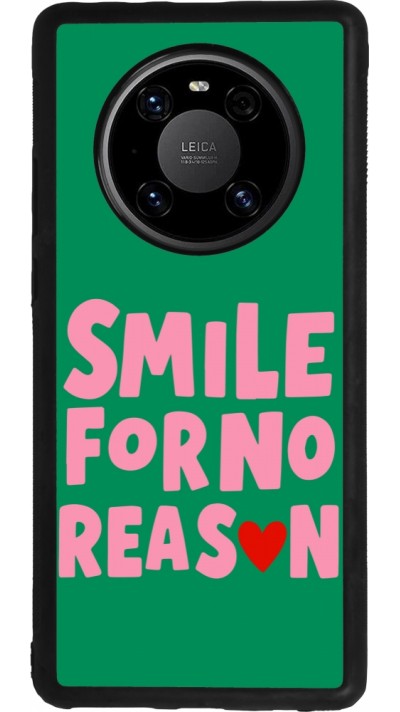 Huawei Mate 40 Pro Case Hülle - Silikon schwarz Smile for no reason 2026