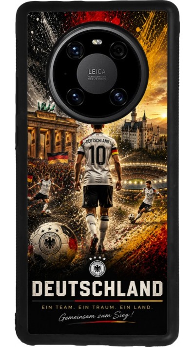 Huawei Mate 40 Pro Case Hülle - Silikon schwarz Fussball Deutschland splash 2026