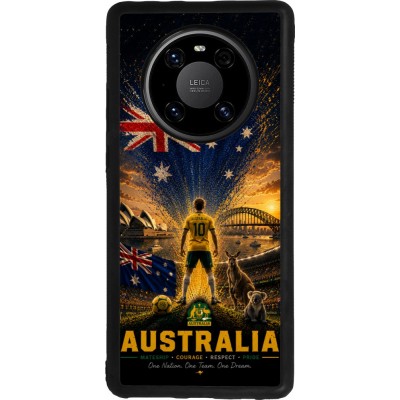 Huawei Mate 40 Pro Case Hülle - Silikon schwarz Fussball Australien splash 2026