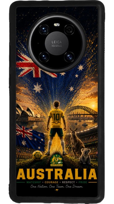 Huawei Mate 40 Pro Case Hülle - Silikon schwarz Fussball Australien splash 2026