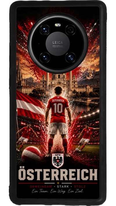 Huawei Mate 40 Pro Case Hülle - Silikon schwarz Fussball Österreich splash 2026