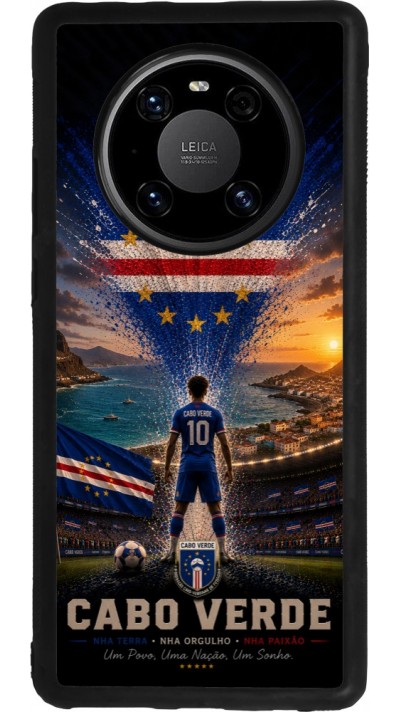 Huawei Mate 40 Pro Case Hülle - Silikon schwarz Fussball Kap Verde splash 2026