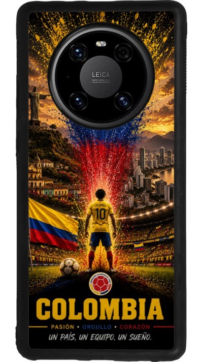 Huawei Mate 40 Pro Case Hülle - Silikon schwarz Fussball Kolumbien splash 2026