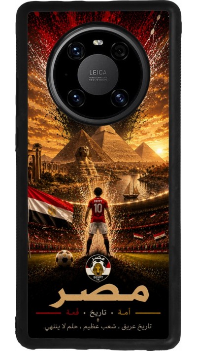 Huawei Mate 40 Pro Case Hülle - Silikon schwarz Fussball Ägypten splash 2026