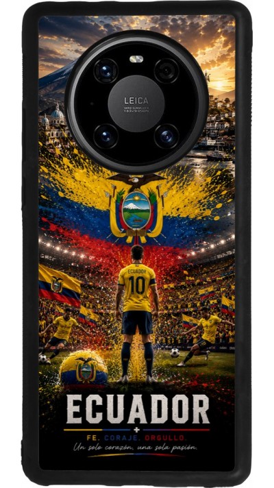 Huawei Mate 40 Pro Case Hülle - Silikon schwarz Fussball Ecuador splash 2026