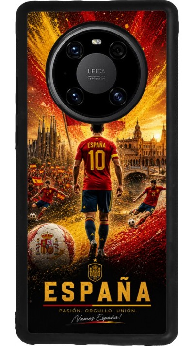 Huawei Mate 40 Pro Case Hülle - Silikon schwarz Fussball Espanien splash 2026