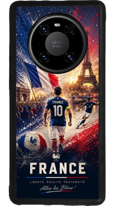Huawei Mate 40 Pro Case Hülle - Silikon schwarz Fussball Frankreich splash 2026