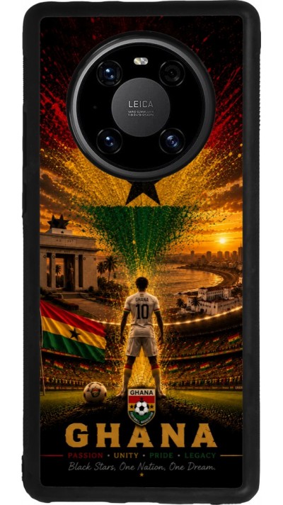 Huawei Mate 40 Pro Case Hülle - Silikon schwarz Fussball Ghana splash 2026