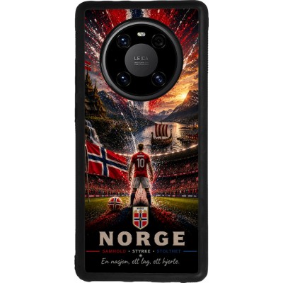 Coque Huawei Mate 40 Pro - Silicone rigide noir Football Norvège splash 2026