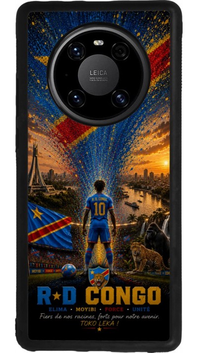 Huawei Mate 40 Pro Case Hülle - Silikon schwarz Fussball Demokratische Republik Kongo splash 2026