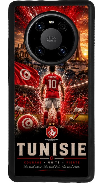 Huawei Mate 40 Pro Case Hülle - Silikon schwarz Fussball Tunesien splash 2026