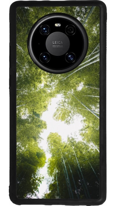 Huawei Mate 40 Pro Case Hülle - Silikon schwarz Spring 23 forest blue sky
