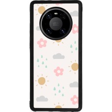 Coque Huawei Mate 40 Pro - Silicone rigide noir Spring 23 weather