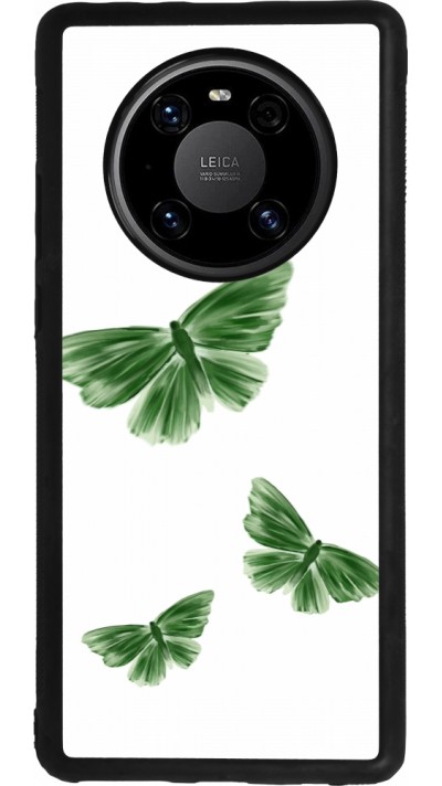 Huawei Mate 40 Pro Case Hülle - Silikon schwarz Butterflies Spring 2026