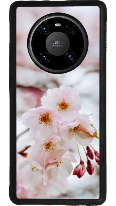 Huawei Mate 40 Pro Case Hülle - Silikon schwarz Cherry tree Spring 2026