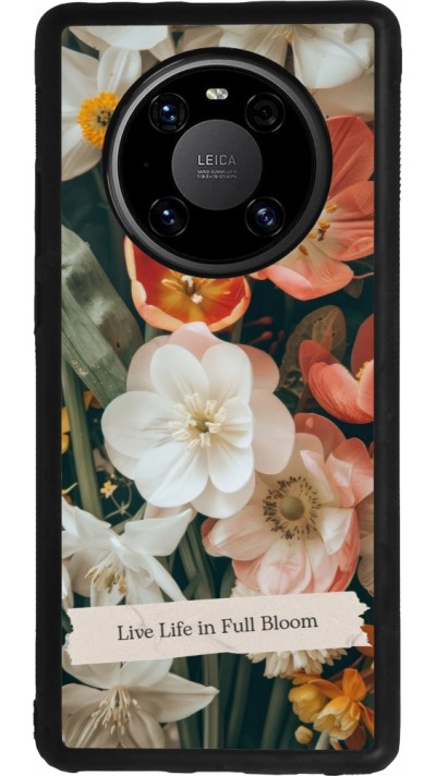 Huawei Mate 40 Pro Case Hülle - Silikon schwarz Full Bloom Spring 2026