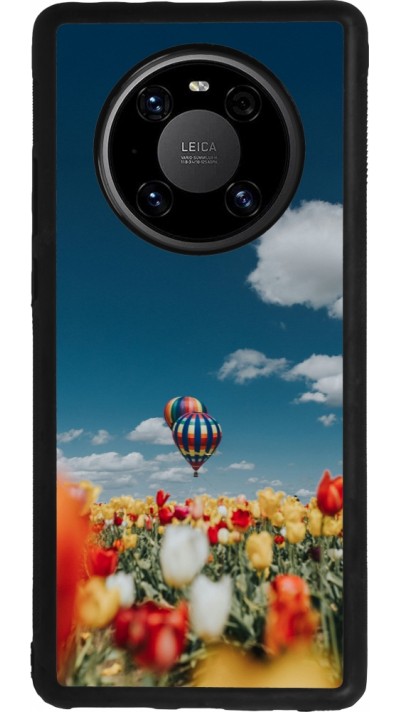 Huawei Mate 40 Pro Case Hülle - Silikon schwarz Hot air balloon Spring 2026