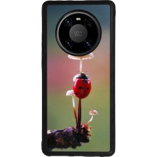 Coque Huawei Mate 40 Pro - Silicone rigide noir Ladybird on a mushroom Spring 2026