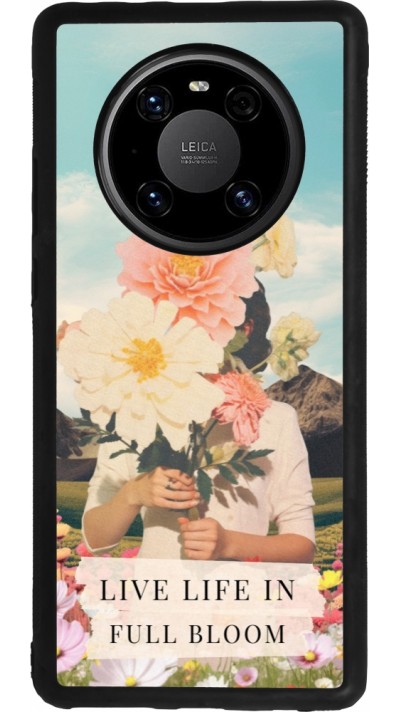 Huawei Mate 40 Pro Case Hülle - Silikon schwarz Live life in full moon Spring 2026
