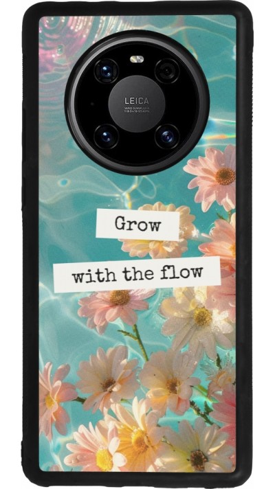Huawei Mate 40 Pro Case Hülle - Silikon schwarz Summer 2025 Grow with the flow