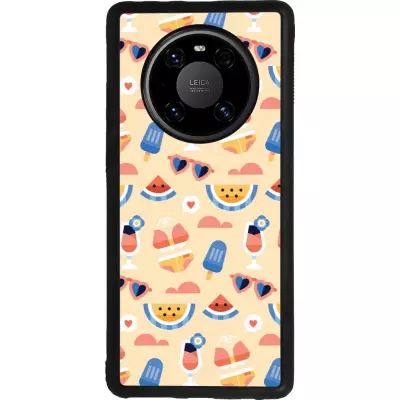 Coque Huawei Mate 40 Pro - Silicone rigide noir Pattern Summer 2026