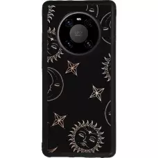Coque Huawei Mate 40 Pro - Silicone rigide noir Suns and Moons