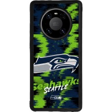 Coque Huawei Mate 40 Pro - Silicone rigide noir Super Bowl 26 Seattle 2