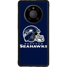 Coque Huawei Mate 40 Pro - Silicone rigide noir Super Bowl 26 Seattle 3