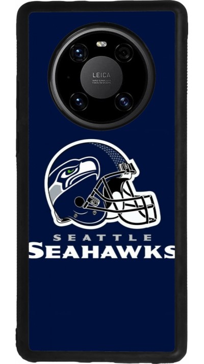 Coque Huawei Mate 40 Pro - Silicone rigide noir Super Bowl 26 Seattle 3
