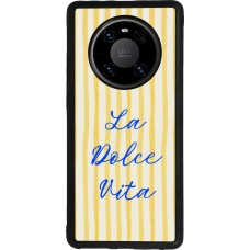 Coque Huawei Mate 40 Pro - Silicone rigide noir The good life 2026
