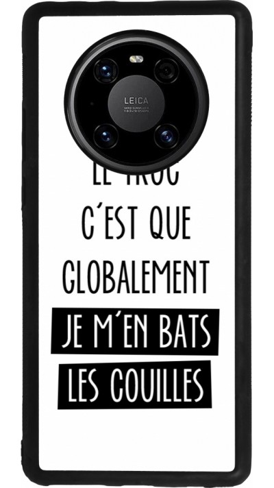 Huawei Mate 40 Pro Case Hülle - Silikon schwarz Le truc globalement bats les couilles