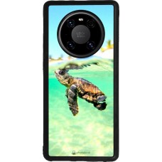 Coque Huawei Mate 40 Pro - Silicone rigide noir Turtle Underwater