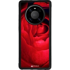 Coque Huawei Mate 40 Pro - Silicone rigide noir Valentine 2022 Rose